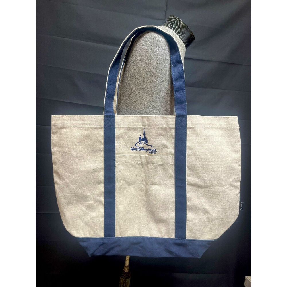 Disney Parks Disneyland Embroidered Canvas‎ Travel Tote Bag